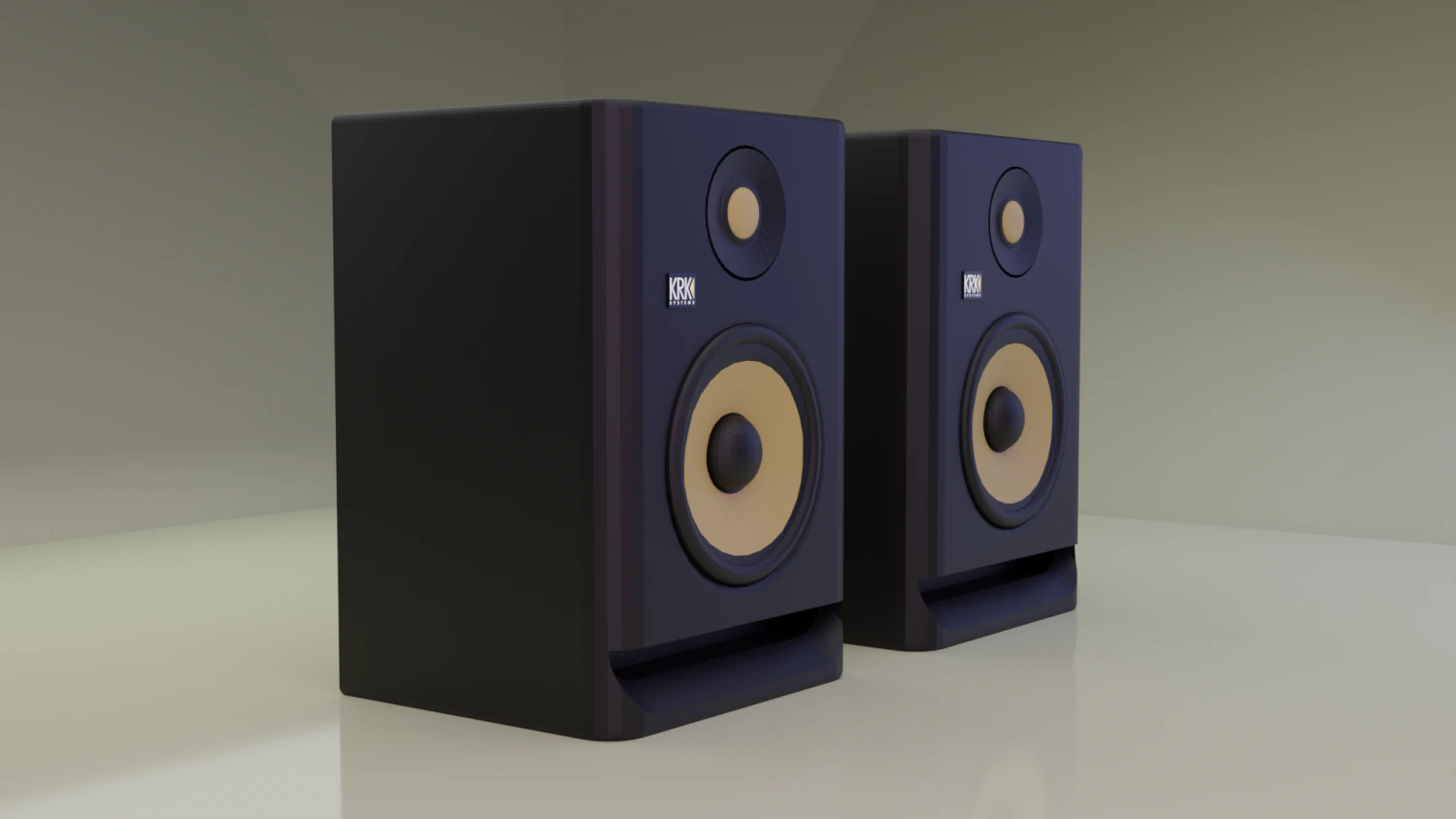 KRK ROKIT 5 speakers 3D Model .c4d .max .obj .3ds .fbx .stl .blend
