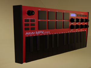 AKAI MPK MINI MK3 Controller MIDI Model 3D