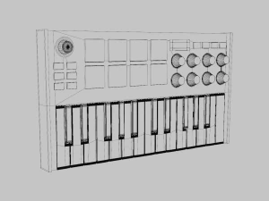 AKAI MPK MINI MK3 Controller MIDI 3D Model