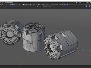sci-fi space cylinder 3D Model