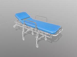 ambulance bed 3D 模型