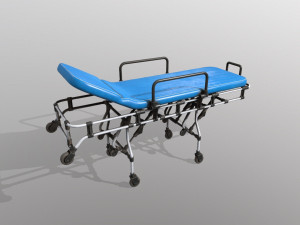 ambulance bed 3D 模型
