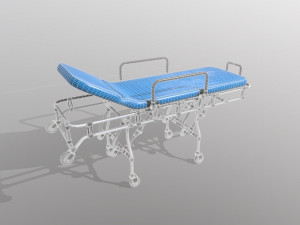 ambulance bed 3D 模型
