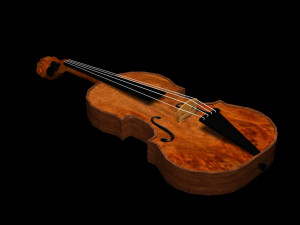 violin Modelo 3D