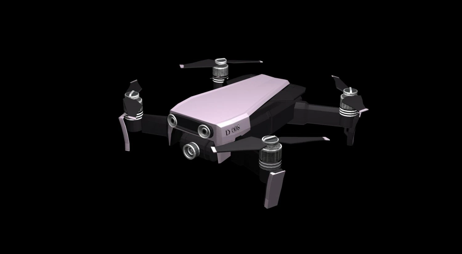 drone Modelo 3D .c4d .max .obj .3ds .fbx .stl .blend 