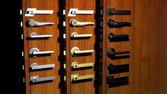 door handle of doors Modelo 3D .c4d .max .obj .3ds .fbx .stl .blend 