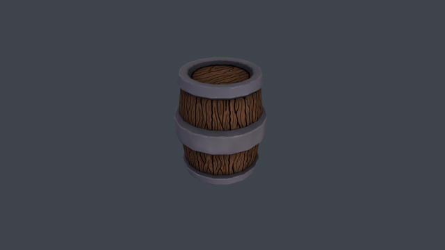stylized barrel 3Dモデル .c4d .max .obj .3ds .fbx .stl .blend 