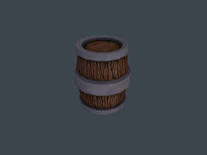 stylized barrel 3D-Modell