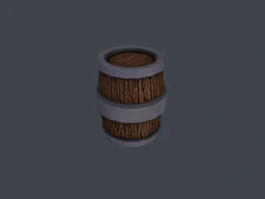 stylized barrel 3D Model