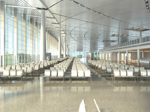 airport interior 01 3D Model