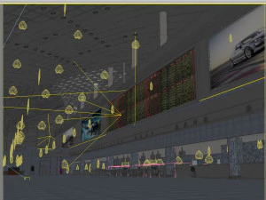 airport interior 03 3D Model