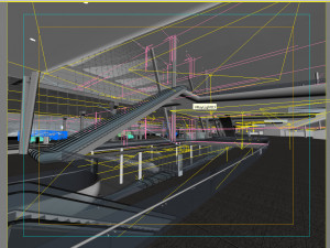 airport interior 04 3D Model
