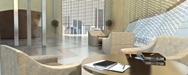 lobby 004 3D Model .c4d .max .obj .3ds .fbx .stl .blend 