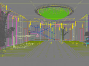 lobby 007 Modelo 3D