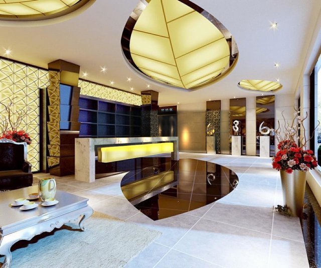 lobby 010 3D Модель .c4d .max .obj .3ds .fbx .stl .blend