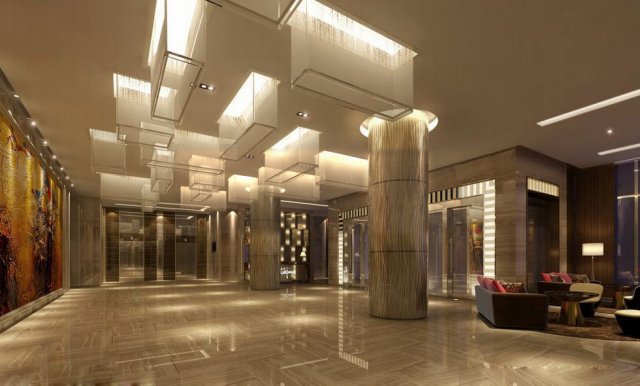 lobby 011 3D Модель .c4d .max .obj .3ds .fbx .stl .blend 