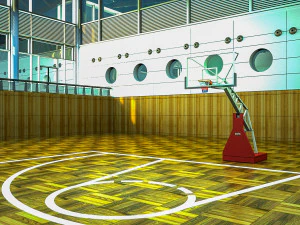 basketball gym 001 3D Model