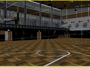 basketball gym 001 3D 모델