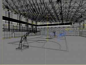 basketball gym 001 3D 모델
