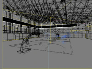 basketball gym 001 3D Model