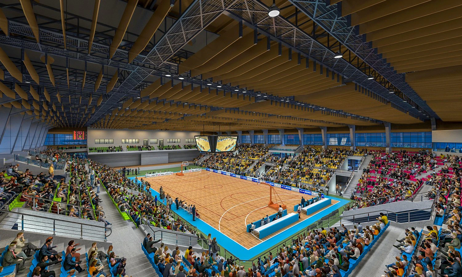 basketball gym 002 3D Model .c4d .max .obj .3ds .fbx .stl .blend 