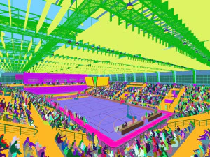 basketball gym 002 3D Model