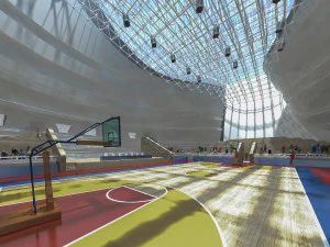 बास्केटबॉल जिम 004 3D मॉडल