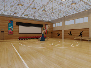 basketball gym 006 3D 모델