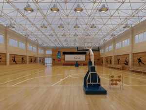 basketball gym 006 3D 모델