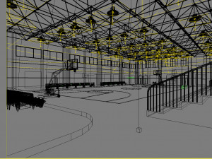 basketball gym 006 3D 모델