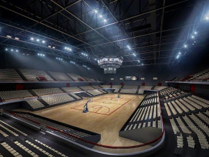 sala do koszyk&oacute;wki 007 Model 3D