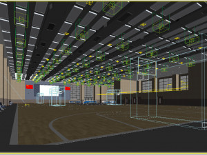basketball gym 008 3D Model