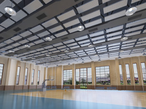basketball gym 009 Modèle 3D