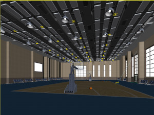 basketball gym 009 Modèle 3D