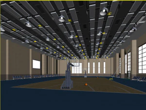 basketball gym 009 3D Model