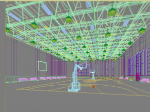 basketball gym 009 Modèle 3D