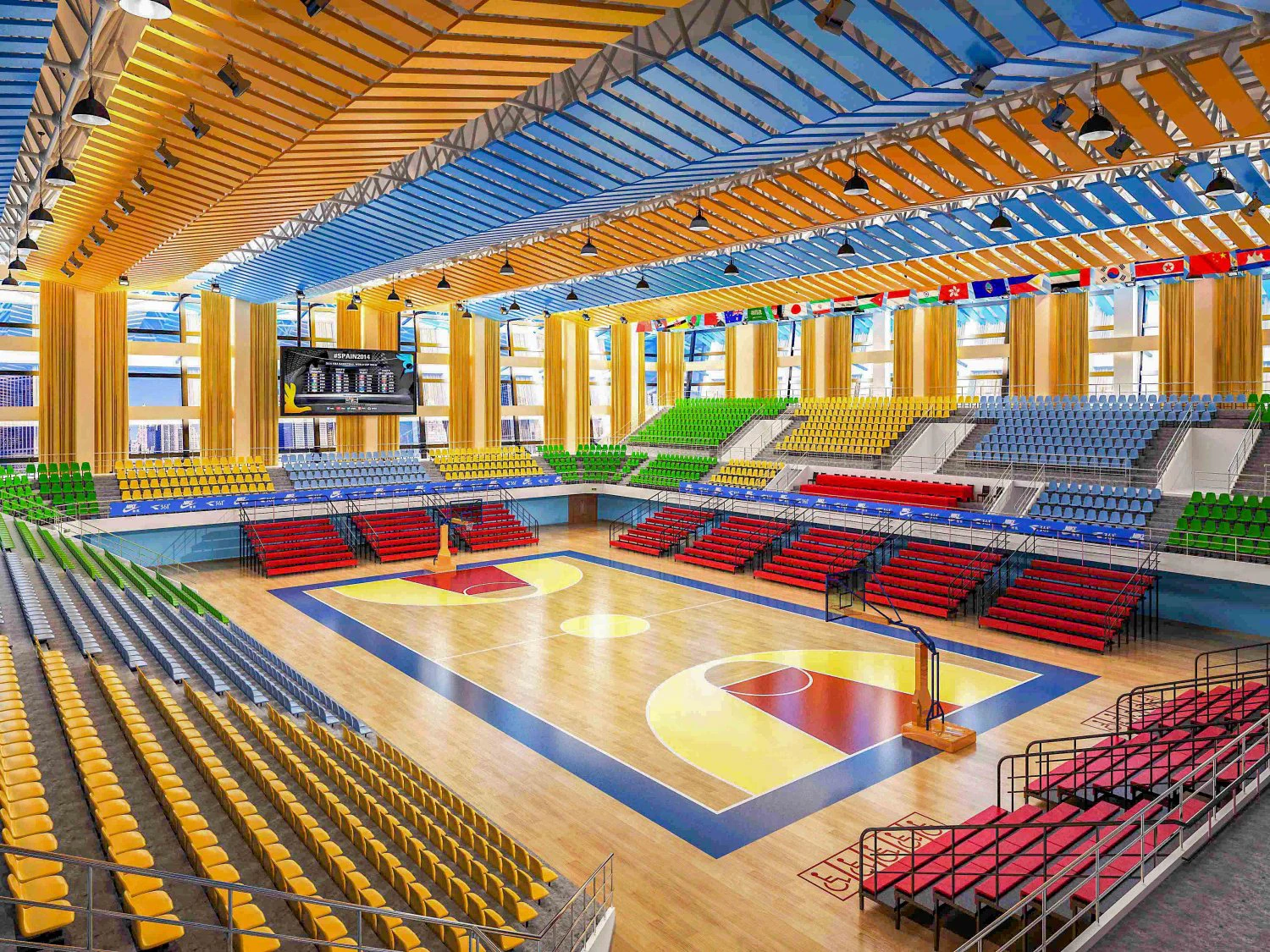 basketball gym 010 3D Model .c4d .max .obj .3ds .fbx .stl .blend