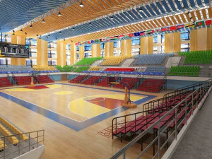 basketball gym 010 3D Model
