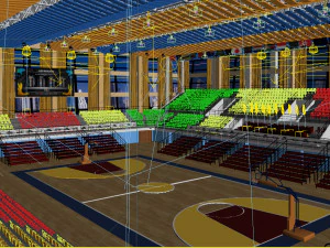 basketball gym 010 3D Model