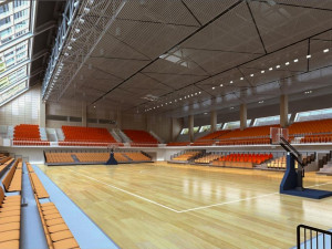 basketball gym 011 3D Model