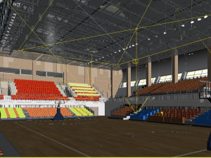 basketball gym 011 3D Model
