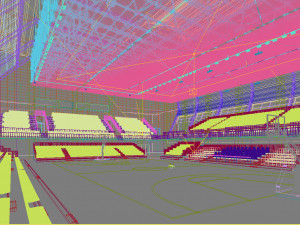 basketball gym 011 3D Model