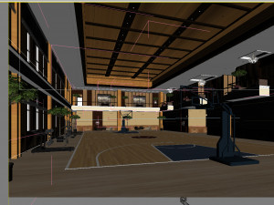 basketball gym 012 Modelo 3D