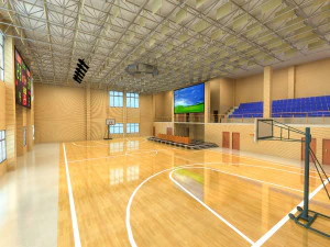 basketball gym 013 3D Model