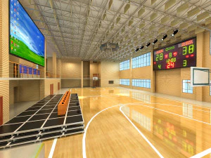 basketball gym 013 3D Model