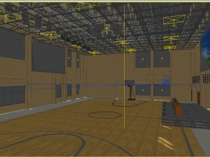 basketball gym 013 3D Model