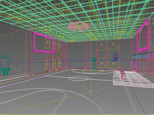 basketball gym 013 3D Model