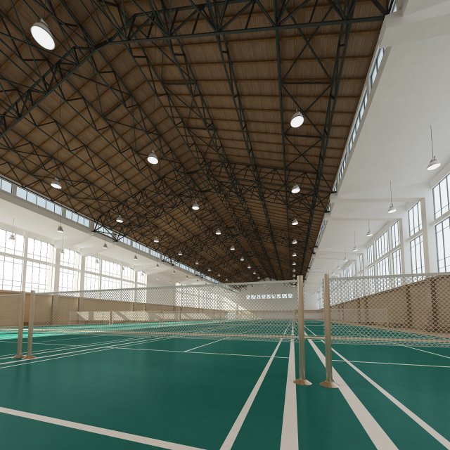 basketball gym 015 3Dモデル .c4d .max .obj .3ds .fbx .stl .blend 