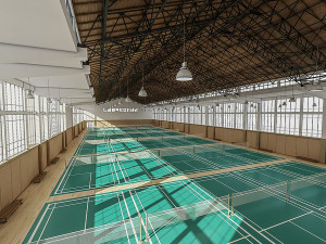 basketball gym 015 3Dモデル