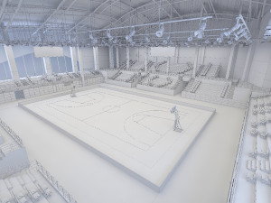 basketball gym 015 Modelo 3D